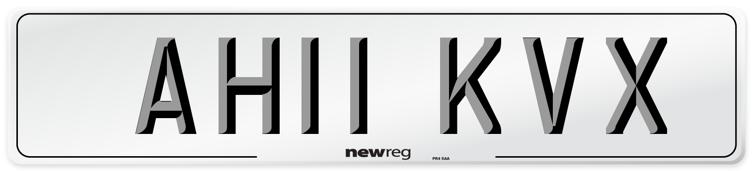 AH11 KVX Number Plate from New Reg